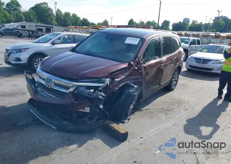 2021 Honda Pilot 2Wd Ex-L z USA, uszkodzony, nr VIN 5FNYF5H55MB032982